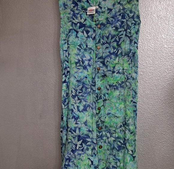 Ko'i Aloha Sleeveless Floral Button Up Dress   Size S - Picture 7 of 13